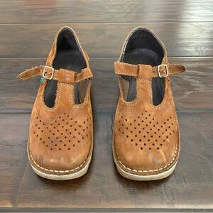 Kickers Women’s Adjustable Strap Closed Toe Sandals Brown Size 39 US Size 8